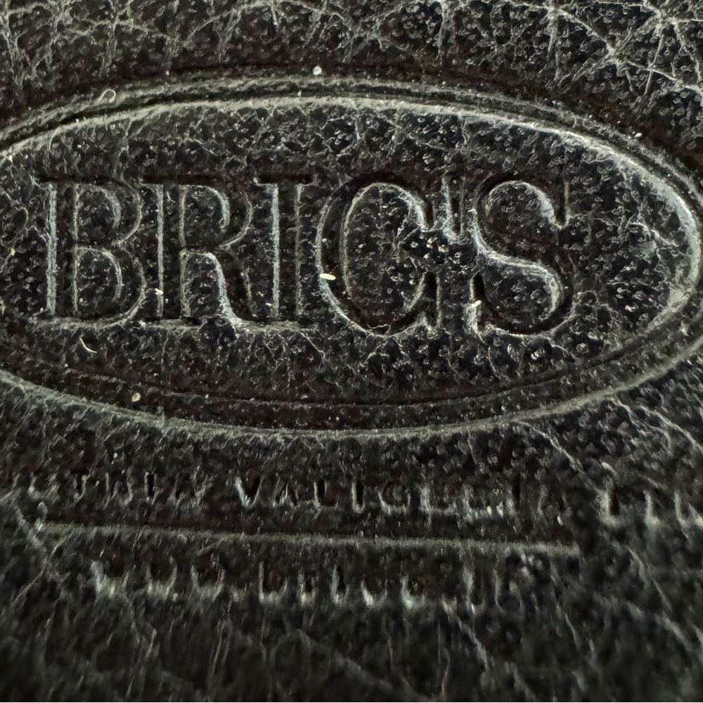 Bric's men’s Black genuine Leather bifold wallet, size 7x4 Made in Italy preppy - Picture 3 of 13